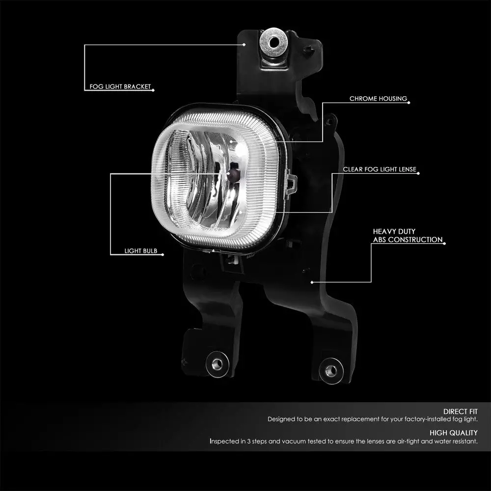 Front Bumper Replace Left/Right Halogen Fog Light H10 Bulb For 08-10 F-250 Sd 2
