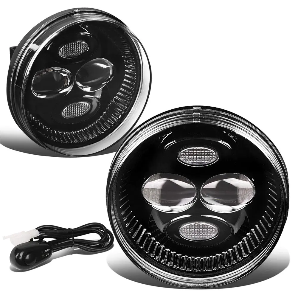 Front Bumper Replace Left/Right Led Fog Light W/Switch For 07-14 Sierra 2500 Hd 1