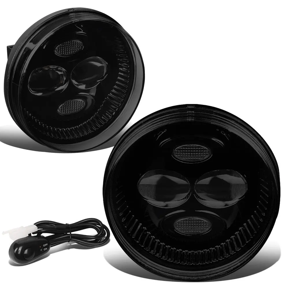 Front Bumper Replace Left/Right Led Fog Light W/Switch For 07-14 Sierra 3500 Hd 1