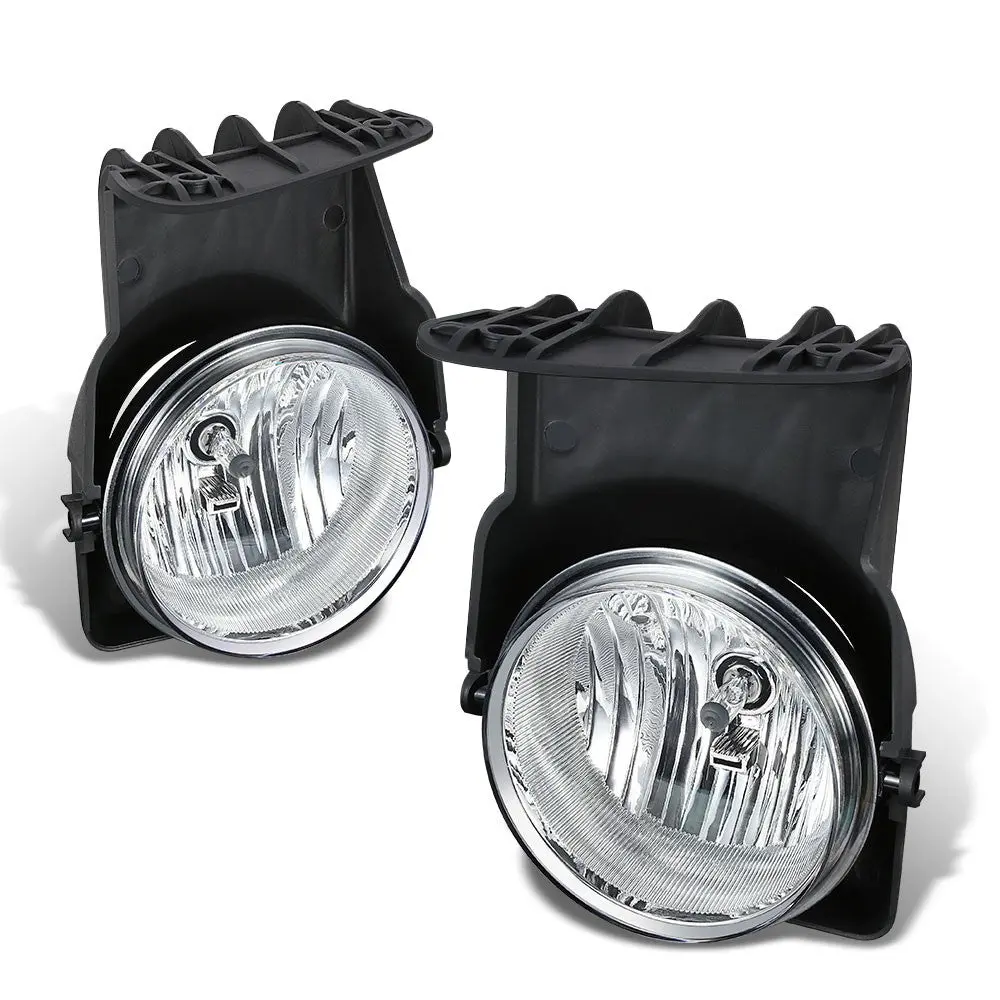 Clear Lens Front Bumper Fog Light Lamps For 03-06 Gmc Sierra 1500 2500 3500 1