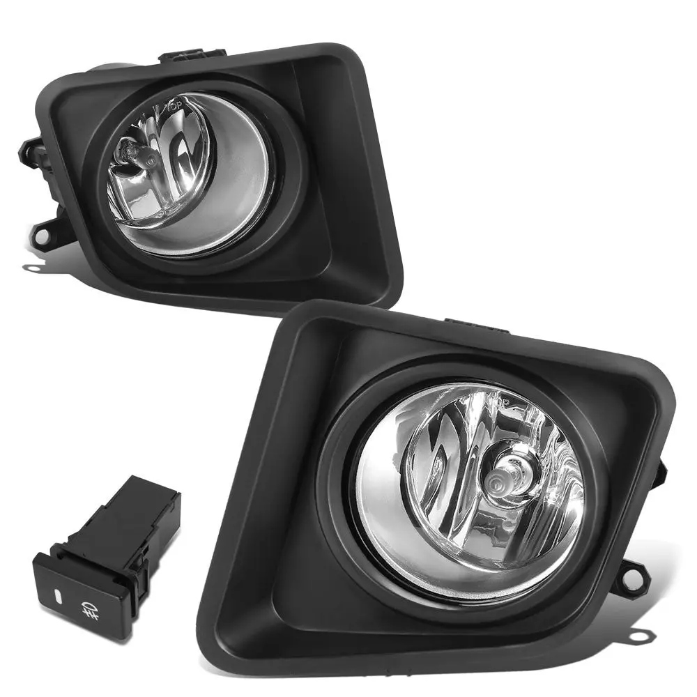Clear Lens Front Bumper Fog Light Lamps W/Switch For 14-21 Toyota Tundra (Xk50) 1