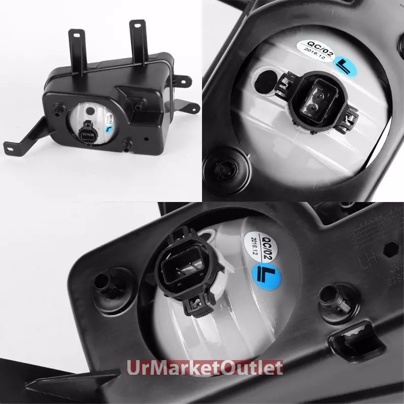 Clear Lens Front Replacement Bumper Fog Light Lamp+Bulb+Switch For 15+ Chevy/Gmc 2