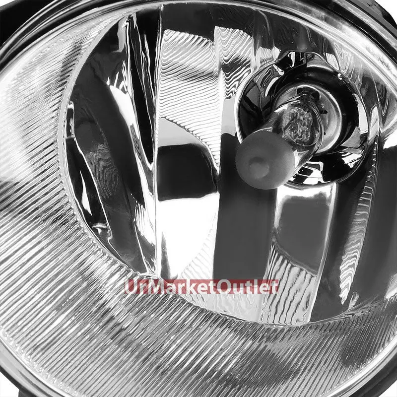 L+R Clear Lens Chrome Housing Oe Front Bumper Fog Light Lamp +Switch Ty809 1