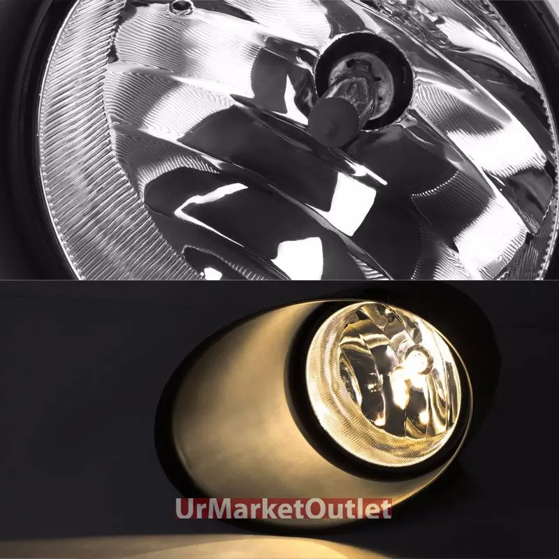Clear Lens Oe Front Bumper Fog Light Lamp+Bezel +Switch For 07-13 Tundra / 07-11 Sequoia 1