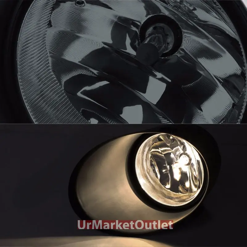 Smoke Lens Oe Front Bumper Fog Light Lamp+Bezel +Switch For 07-13 Tundra / 07-11 Sequoia 1