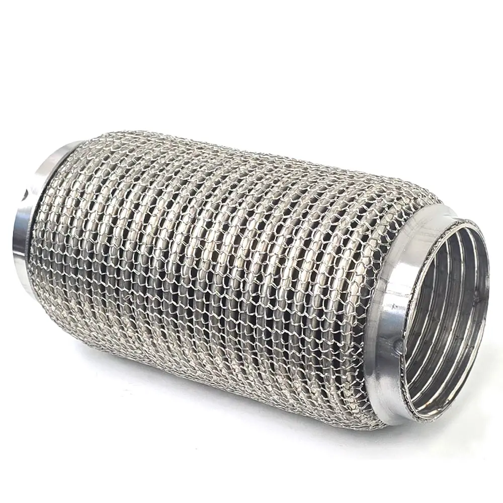 Megan 3" Id (77Mm) Weld-On Exhaust Flex Pipe (Stainless Interlock/Chain Mesh) 1