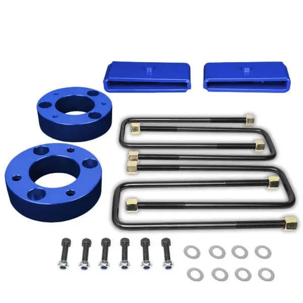 3" F/1" R Blue High Mount Leveling Kit Spacer/Block For 07-17 Silverado 1500 1