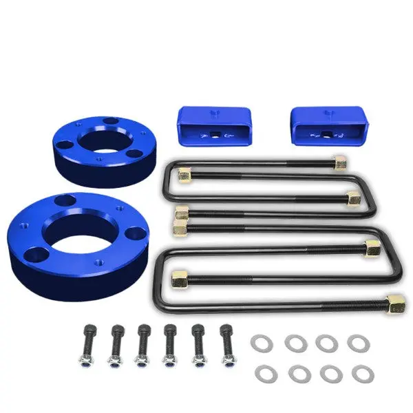 2.5" F/2" R Blue High Mount Leveling Kit Spacer/Block For 07-17 Silverado 1500 1