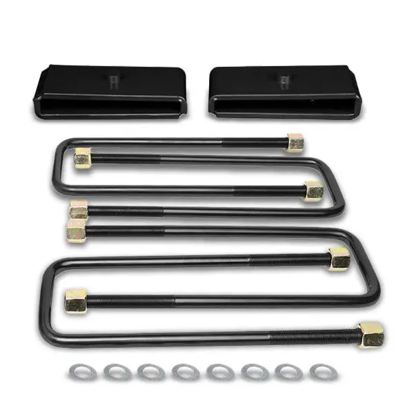 1" Rear Black Leaf Spring Mount Leveling Lift Kit Block For 99-17 Silverado 1500 1