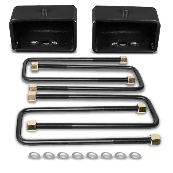 3" Rear Black Leaf Spring Mount Leveling Lift Kit Block For 99-17 Silverado 1500 1