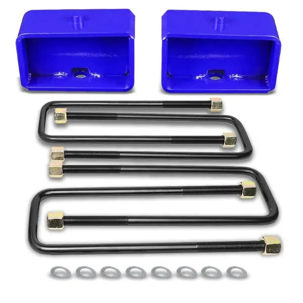 3" Rear Blue Leaf Spring Mount Leveling Lift Kit Block For 99-17 Silverado 1500 1