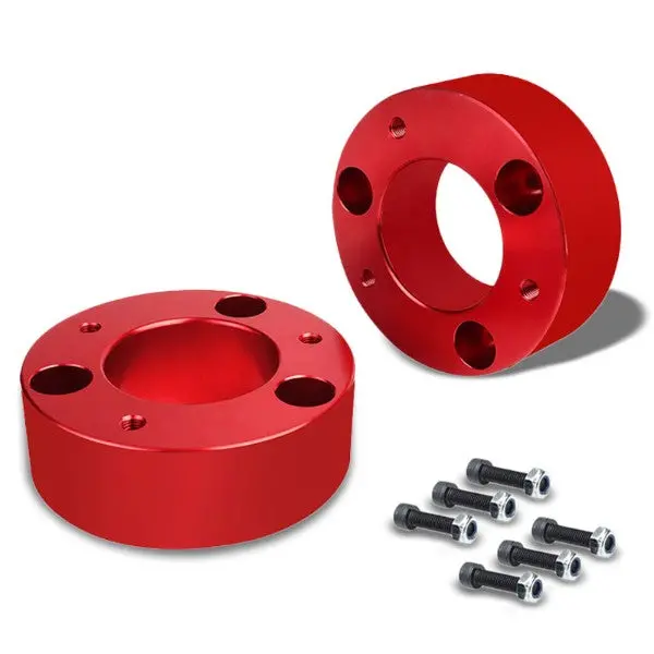 3" Front Red Strut Top Mount Leveling Lift Kit Spacer For 06-10 Dodge Ram 1500 1
