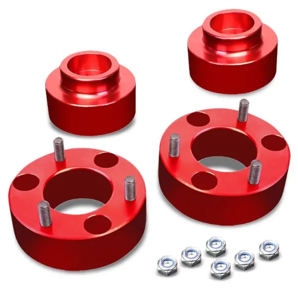 3"F/1.5"R Red Strut Top/Spring Leveling Lift Kit Spacer For 09-10 Dodge Ram 1500 1