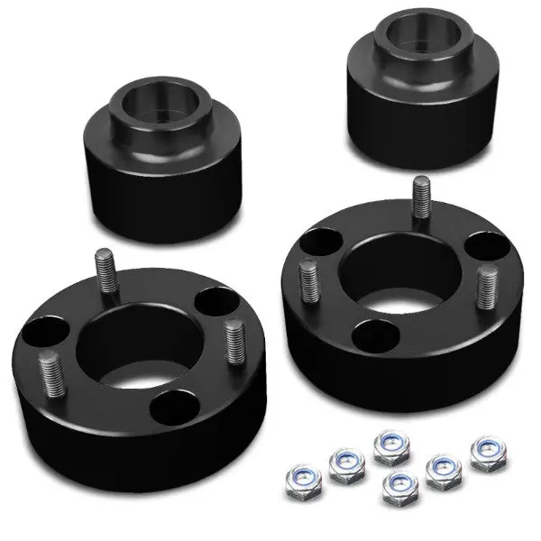 3"F/2"R Black Strut Top/Spring Leveling Lift Kit Spacer For 09-10 Dodge Ram 1500 1