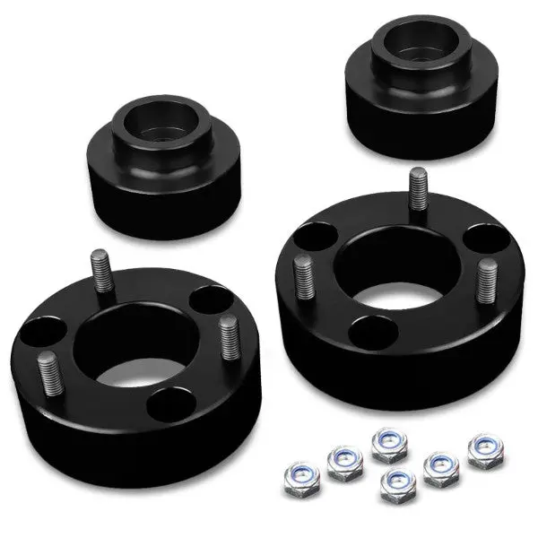 2.5"F/1.5"R Black Strut Top/Spring Leveling Lift Kit Spacer For 09-10 Ram 1500 1