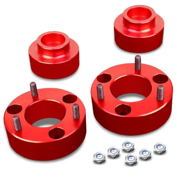 2.5"F/2"R Red Strut Top/Spring Leveling Lift Kit Spacer For 09-10 Dodge Ram 1500 1