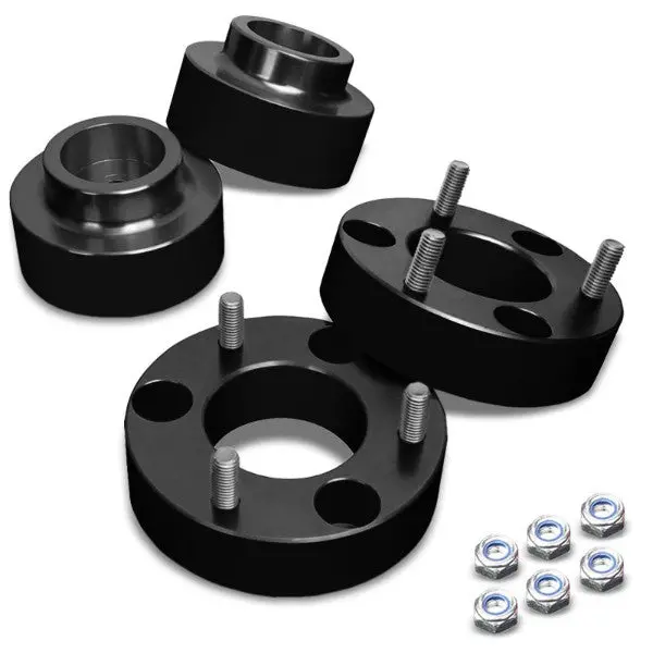 2"F/1.5"R Black Strut Top/Spring Leveling Lift Kit Spacer For 09-10 Ram 1500 1