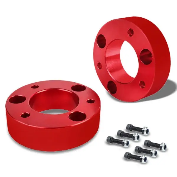 2.5" Front Red Strut Top Mount Leveling Lift Kit Spacer For 04-17 Ford F-150 1