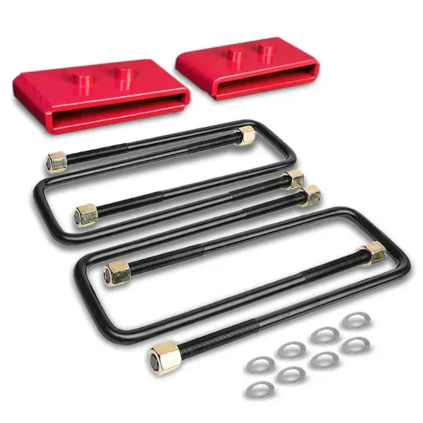 1" Rear Red Leaf Spring Mount Leveling Lift Kit Blocks For 04-17 Ford F-150 1