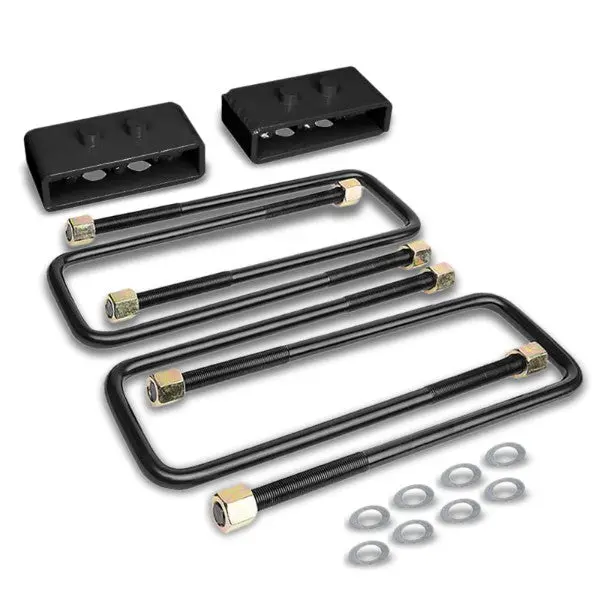 1.5" Rear Black Leaf Spring Mount Leveling Lift Kit Blocks For 04-17 Ford F-150 1
