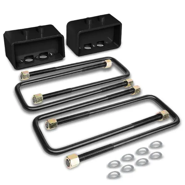 3" Rear Black Leaf Spring Mount Leveling Lift Kit Blocks For 04-17 Ford F-150 1