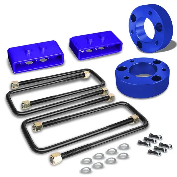 2.5"F/1.5"R Bl Strut Tp/Spring Mt Leveling Lift Kit Spacer/Block For 04-17 F150 1