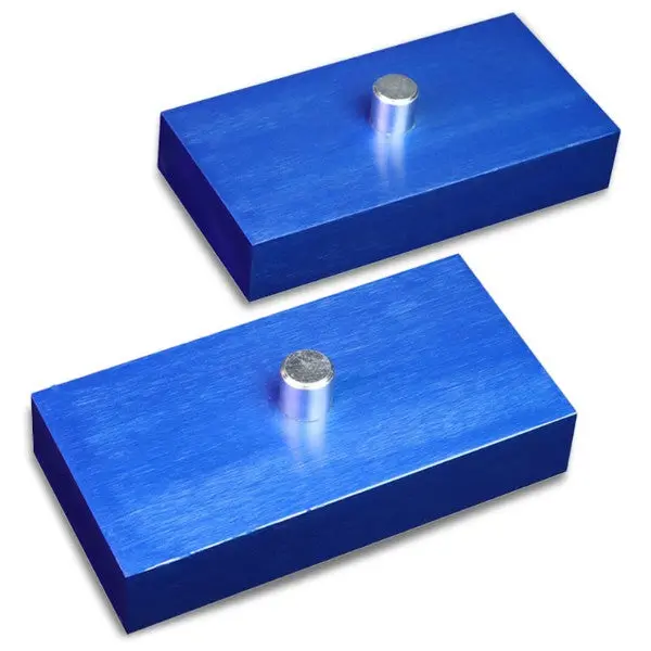 1" Rear Blue Leaf Spring Mount Leveling Lift Kit Block For 99-18 F-250/F-350 1