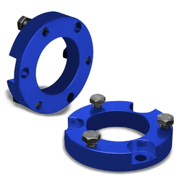 2" Front Blue Strut Top Mount Leveling Lift Kit Spacer For 05-18 Toyota Tacoma 1