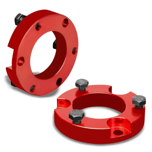 2" Front Red Strut Top Mount Leveling Lift Kit Spacer For 05-18 Toyota Tacoma 1
