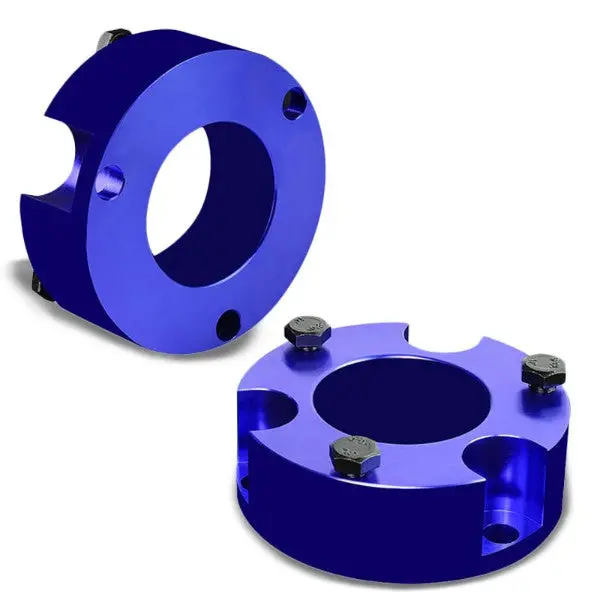 3" Front Blue Strut Top Mount Leveling Lift Kit Spacer For 05-18 Toyota Tacoma 1