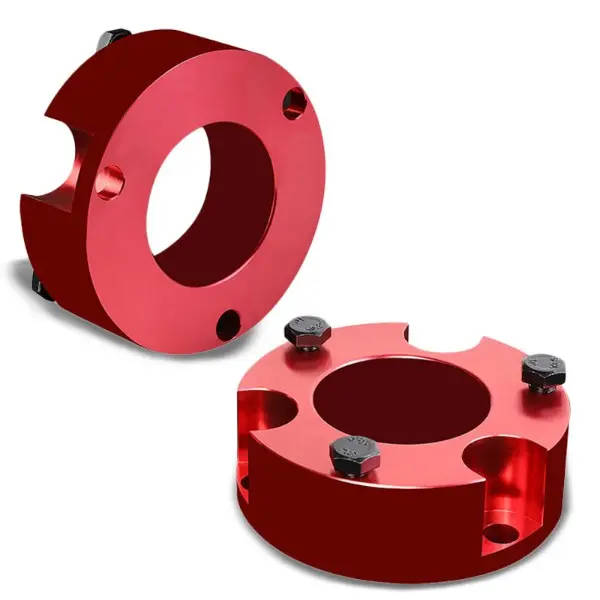 3" Front Red Strut Top Mount Leveling Lift Kit Spacer For 05-18 Toyota Tacoma 1
