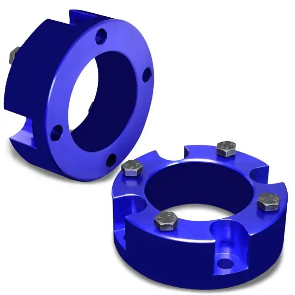 3" Front Blue Strut Top Mount Leveling Lift Kit Spacer For 07-18 Toyota Tundra 1
