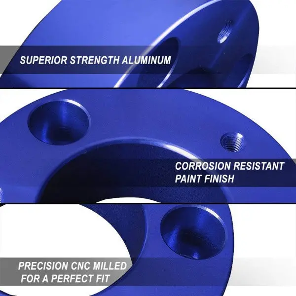 3" Front Blue Strut Top Mount Leveling Lift Kit Spacer For 07-18 Toyota Tundra 2