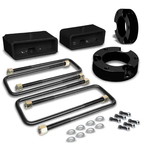 3"F/2"R Blk Strut Tp/Lf Spring Mt Lvling Lift Kit Spacer/Block For 05-18 Tacoma 1