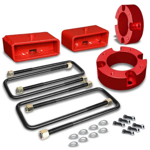 3"F/2"R Rd Strut Tp/Leaf Spring Mt Lvling Lift Kit Spacer/Block For 07-18 Tundra 1
