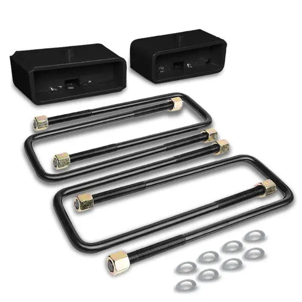 2" Rear Black Leaf Spring Mount Leveling Lift Kit Block For 95-17 Toyota Tacoma 1