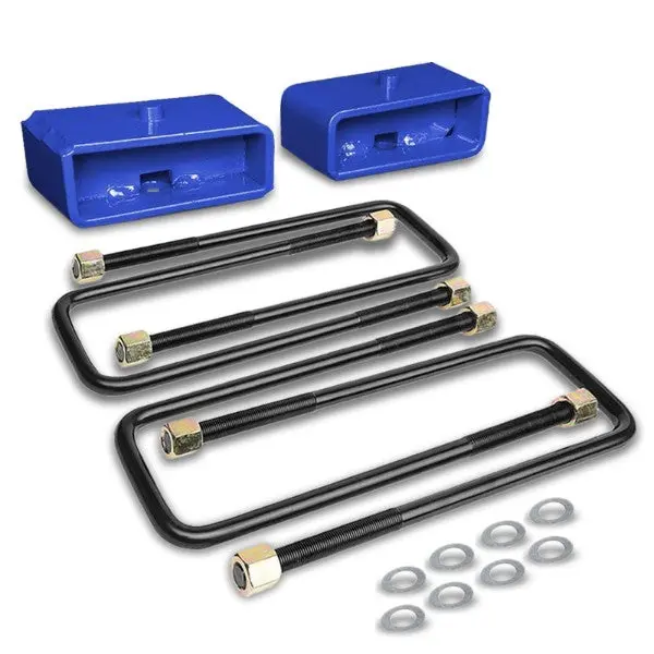 2" Rear Blue Leaf Spring Mount Leveling Lift Kit Block For 95-17 Toyota Tacoma 1