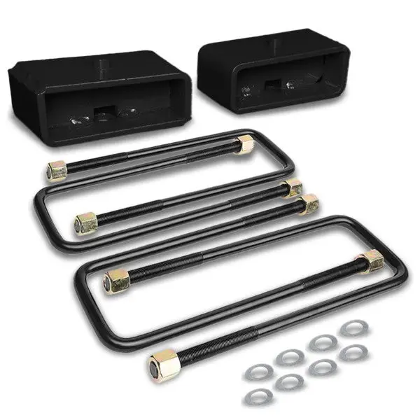 2" Rear Black Leaf Spring Mount Leveling Lift Kit Block For 00-17 Toyota Tundra 1