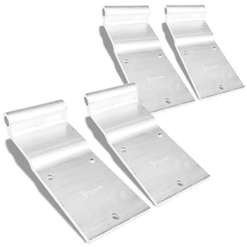 4X Hyundai Style 3-Hole Hinge 4.00" X 9.56" Door Hinge Semi Cargo Truck Trailer 1