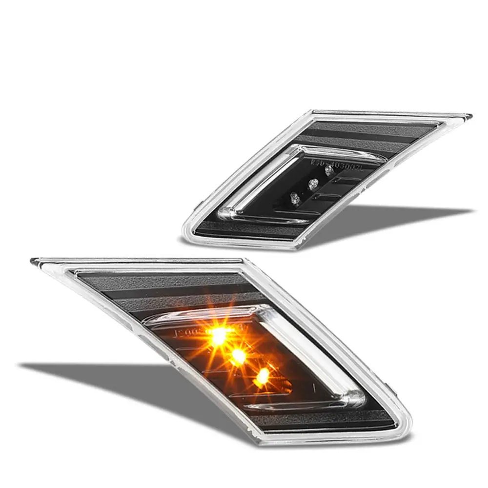 Black/Clear Len Front Bumper Led Turning Signal Side Marker Light For Frs Brz 86 1