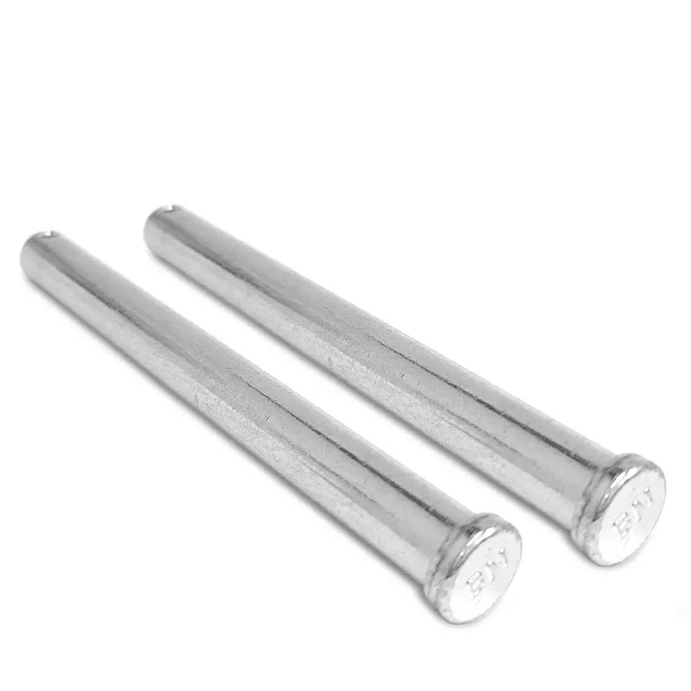 2X Fruehauf Fruwce7812-1 Hinge Pin "Flat Head" With End Hole 5-1/2" L, 1/2" Dia 1
