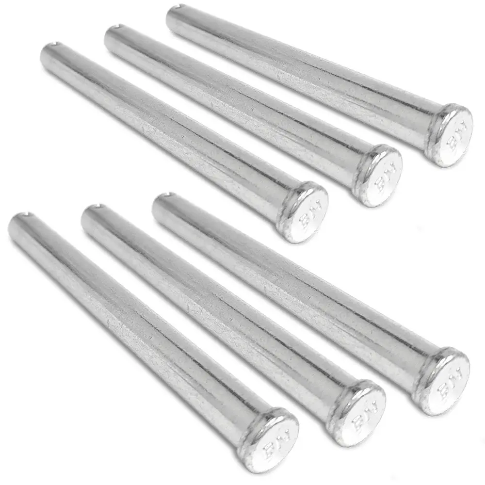 6X Fruehauf Fruwce7812-1 Hinge Pin "Flat Head" With End Hole 5-1/2" L, 1/2" Dia 1