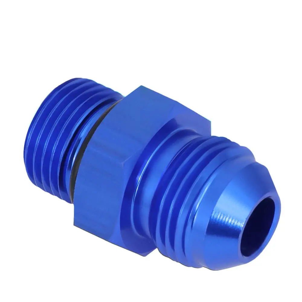 Blue -8 To M18 X 1.5 Straight [An Male To Male Union Adapter] Oil/Fuel An Fitting 1