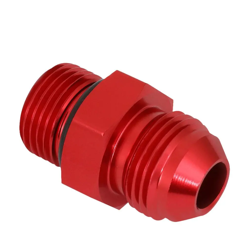 Red -8 To M18 X 1.5 Straight [An Male To Male Union Adapter] Oil/Fuel An Fitting 1