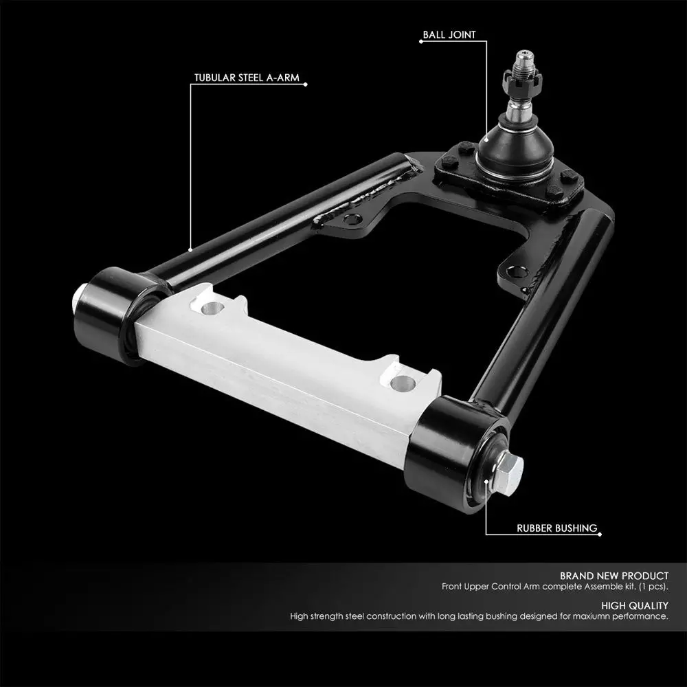 Black Front Upper Camber Suspension Control Arm For 66-69 Ford Falcon Rwd 2
