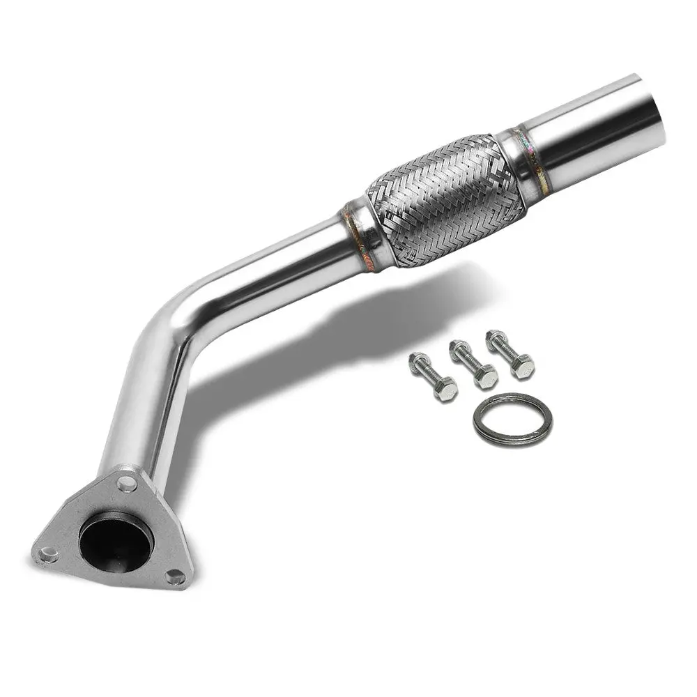 Front Weld-On Exhaust Flange Flex Pipe For 97-01 Toyota Camry Solara 2.2L L4 1