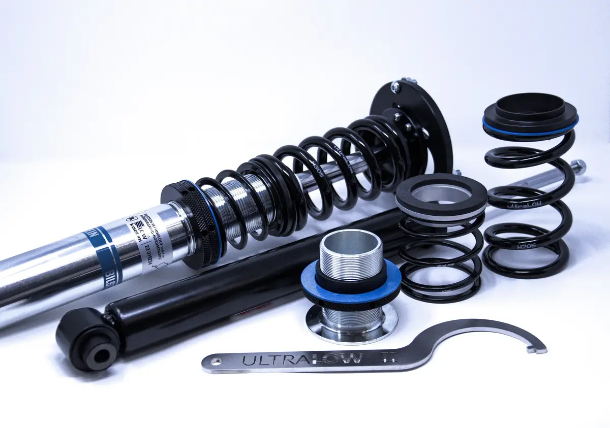 K-Custom Ultralow Gewindefahrwerk - 55 Mm Mehrlenker Mit Stützlager // Maximal Zulässige Vorderachslast: 1.220Kg | Maximal Zulässige Hinterachslast: 1.001Kg Bis Zu 1.050Kg 1