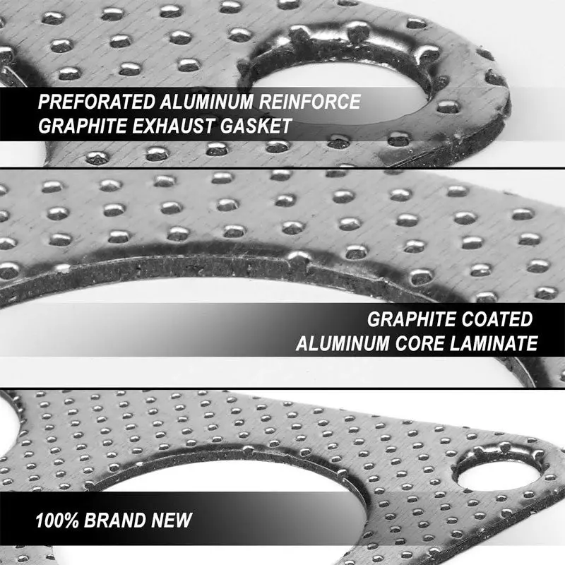 Bfc Aluminum Graphite Exhaust Gasket Replacement For 91-96 Bmw 318I Base 1.8L 2