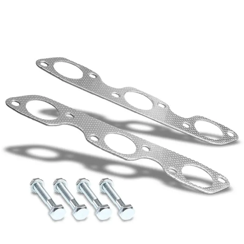 Bfc Aluminum Graphite Exhaust Gasket For 99-04 Ford Mustang Base 3.8L/3.9L V6 1