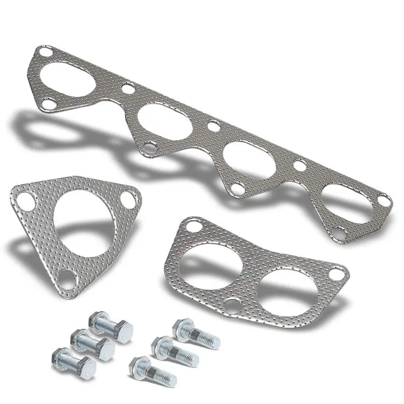 Bfc Aluminum Graphite Exhaust Gasket For 93-01 Honda Prelude Base/Vtec 2.2L Dohc 1